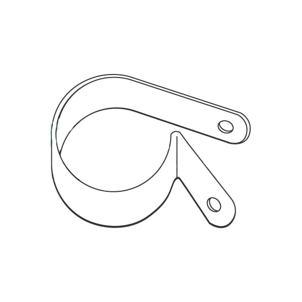 Newport Fasteners Cable Clamp, Nylon, 1/2 in Bundle Dia., Natural, 0.605 in L, 2500 PK 372307 - main